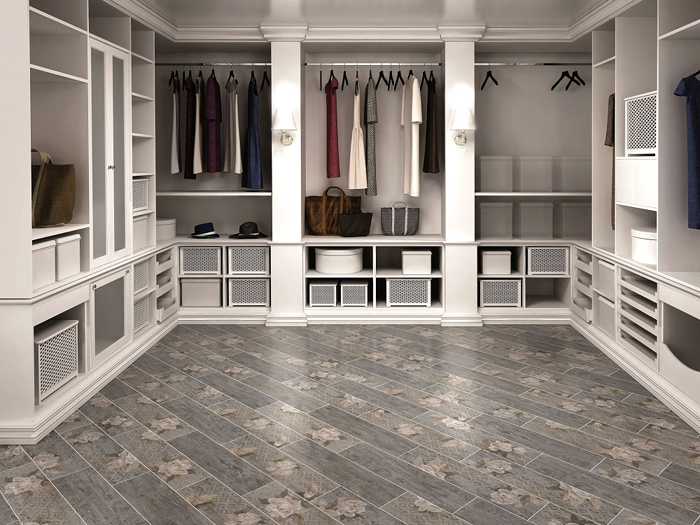 SG704400R На пол Поджио Цветы коричневый обрезной - фото 3