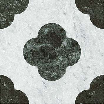 4101196 На пол Dandy Pin White Green 18.6x18.6 - фото 7