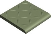 Ступень Метлахская плитка 1001B0RVEP BR10 REL PALE GREEN VEP 10x10