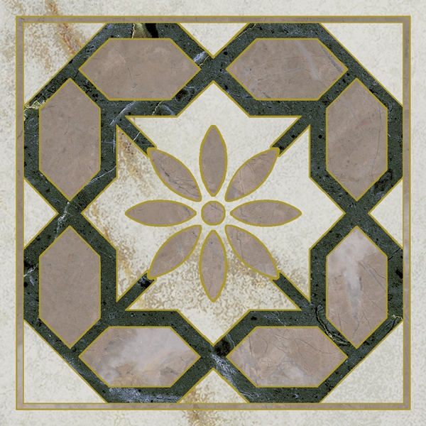 OS/A283/SG606220RL Декоративная вставка Серенада Вставка 1 Лаппатированный Обрезной 7.2x7.2 - фото 5