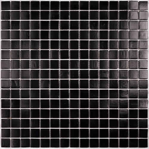 Simple Black 4*20*20 327*327 Напольная Керамическая мозаика Simple Black (на  бумаге)