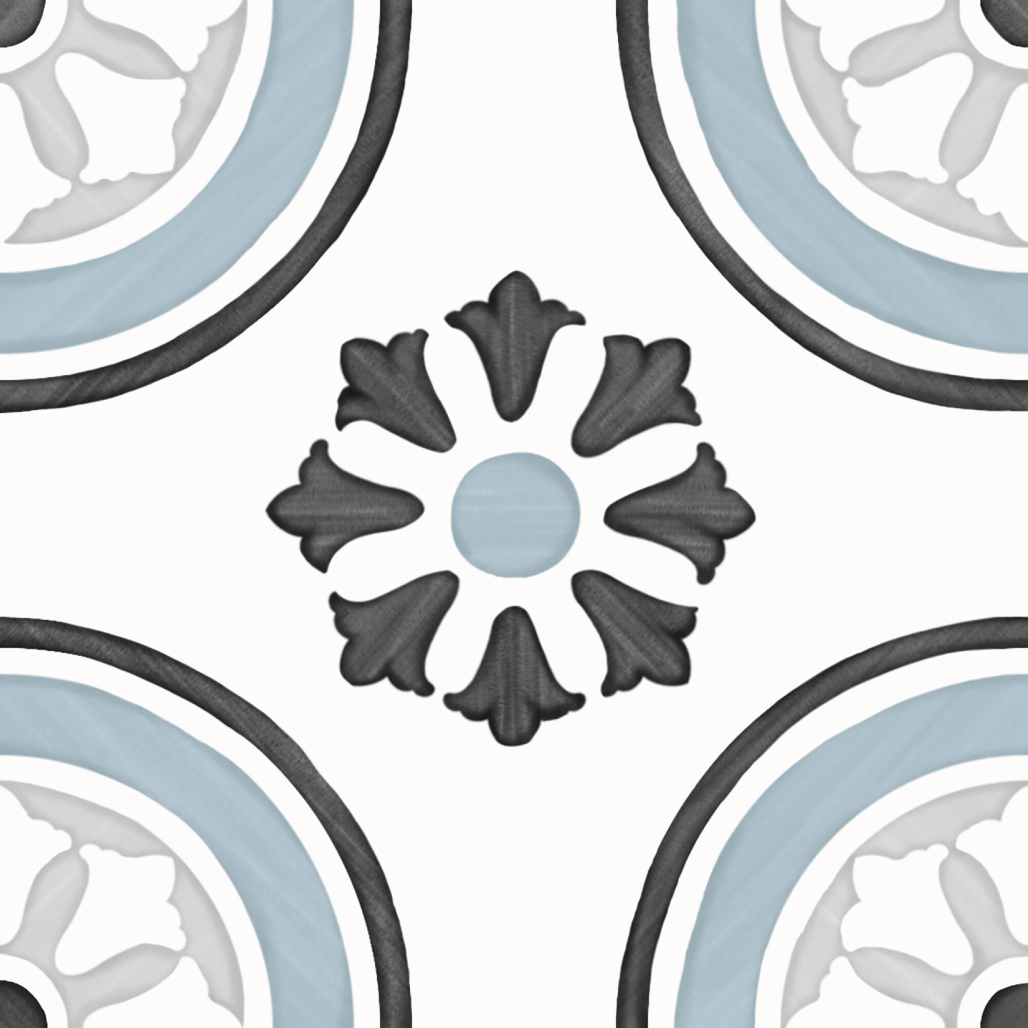 3356231085 На пол Tanger Blue Dhalia 12.3x12.3 - фото 3