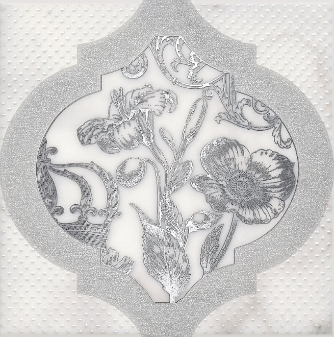 HGD/A263/17051 Декор Фрагонар Dec. Белый 15x15