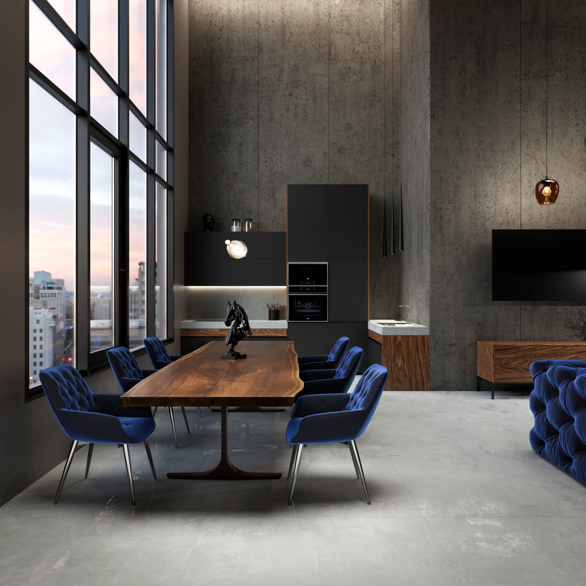 GI8002-A На пол Eragon Dark Grey Matt Glossy Ink 60x120 - фото 6