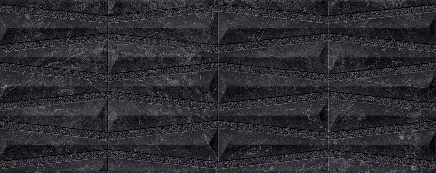 100354913 Декор Velluto Deco Nero 59.6х150 - фото 4