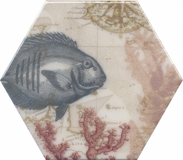 HGD/A336/24020 Декор Эль Салер Рыбка слева