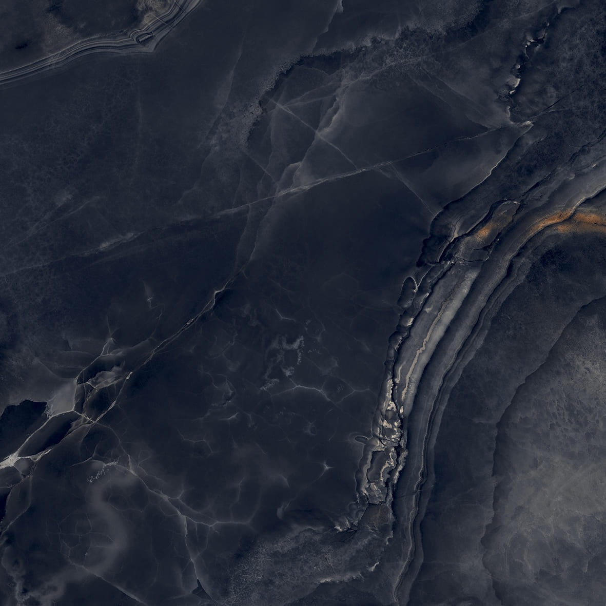 На пол Interstellar Black Чёрный полированный 80х80 - фото 16