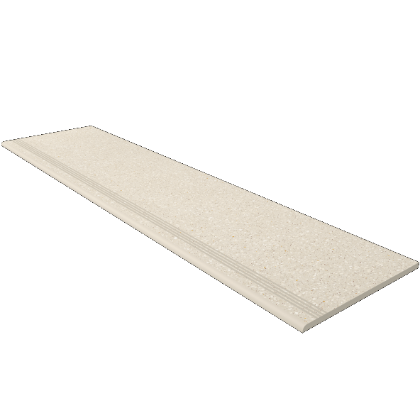 Steptrade/CM02_NS/30x120x9 Ступень Cosmos CM02 Бежевый неполированная с насечками 30x120x9