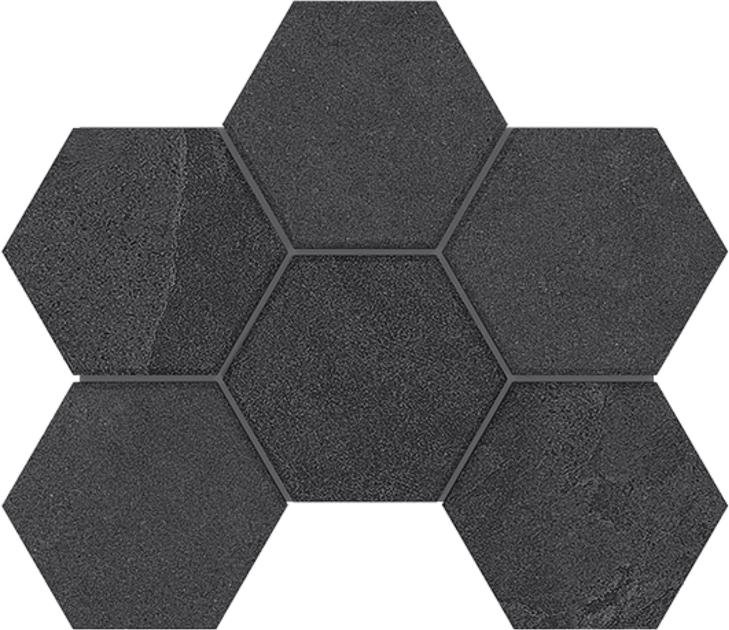 Mosaic/LN04_NS/TE04_NS/25x28,5/Hexagon Декор Terra LN04-TE04 Hexagon 28.5x25 неполированный