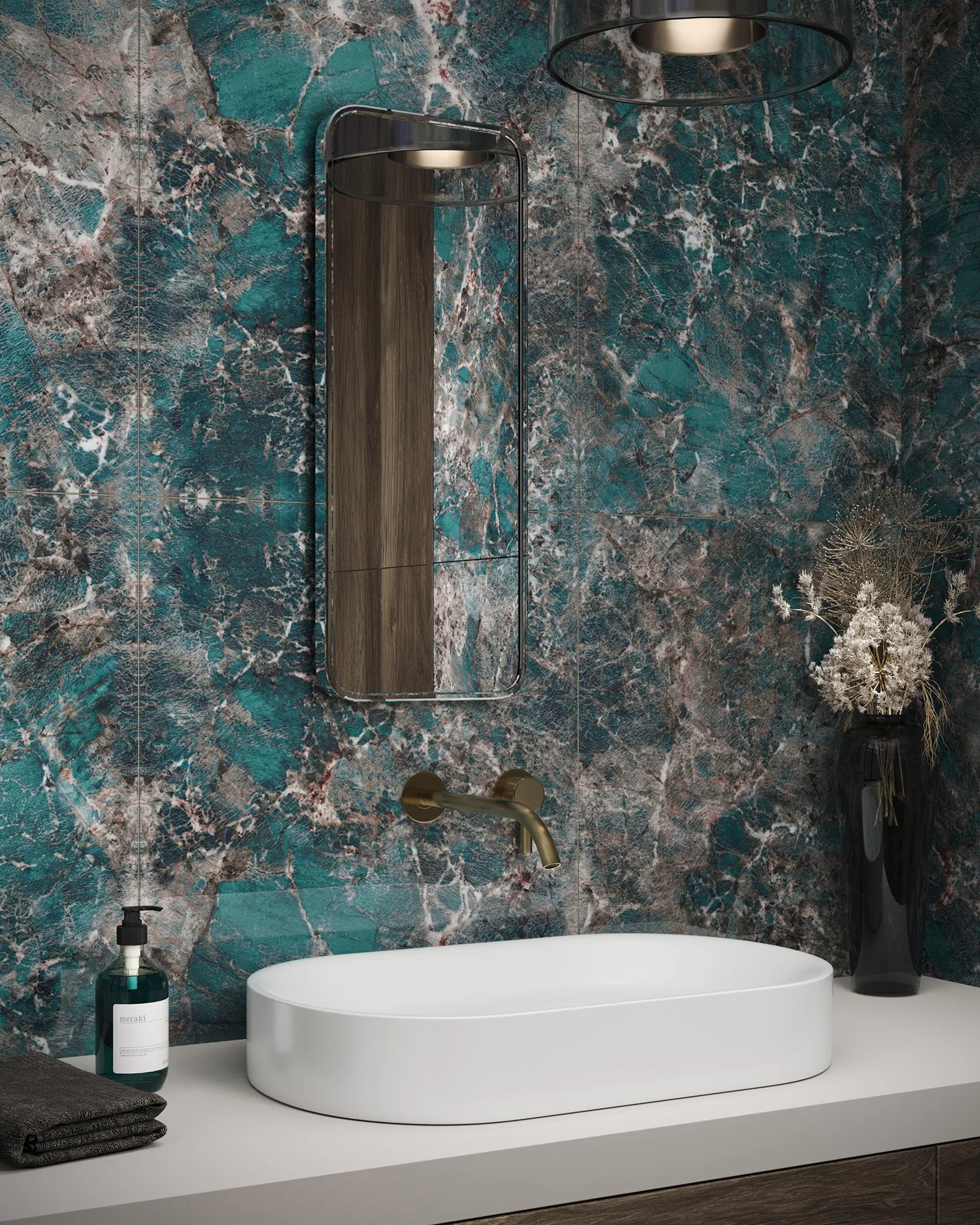 На пол Palacio  Neo Amazonite Cherry High Gloss 60x120 - фото 25