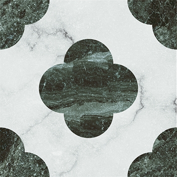 4101196 На пол Dandy Pin White Green 18.6x18.6 - фото 19