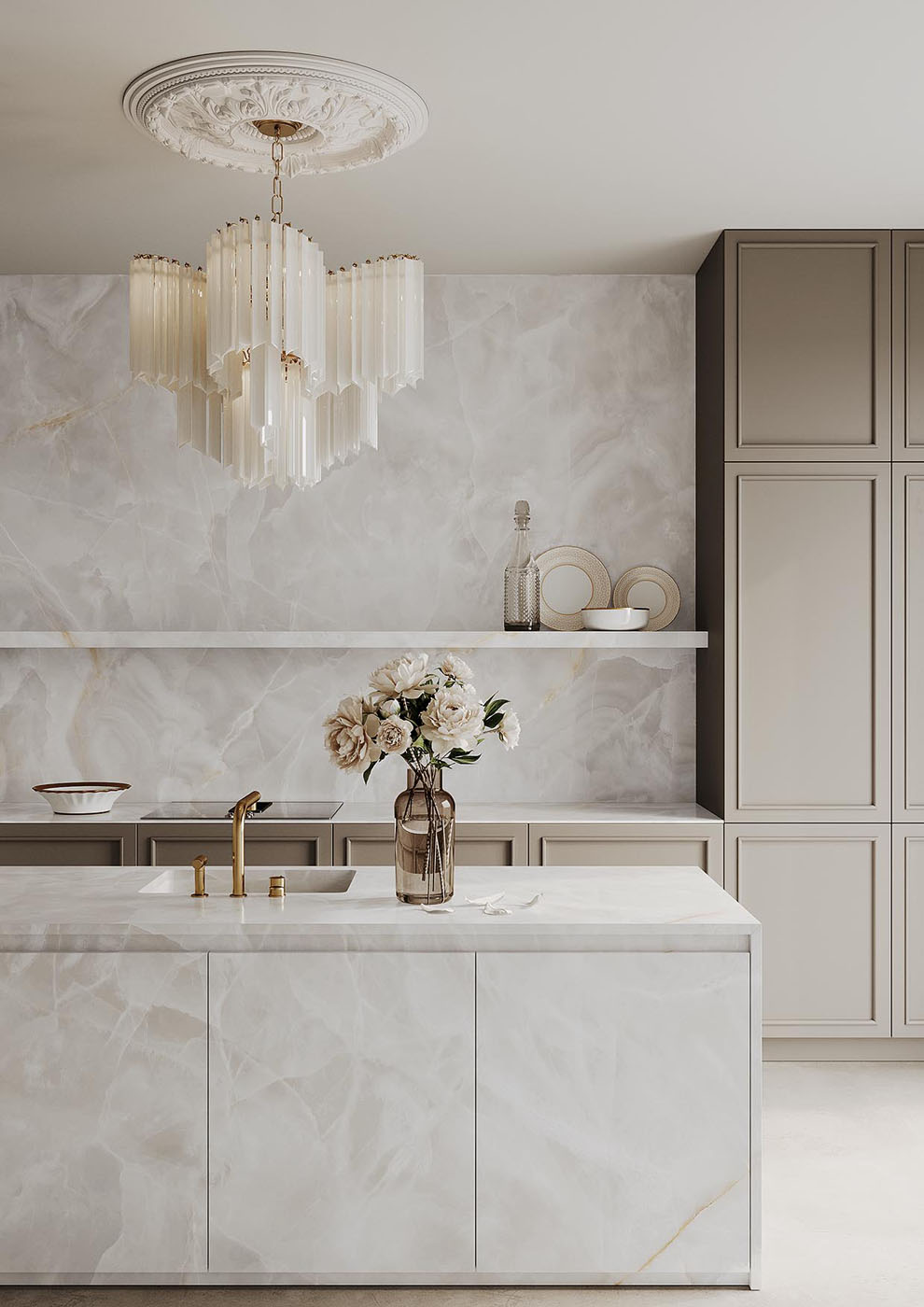 BEY7 На пол Onice OC05 Thunderstorm Polished 6mm 160x320 - фото 18