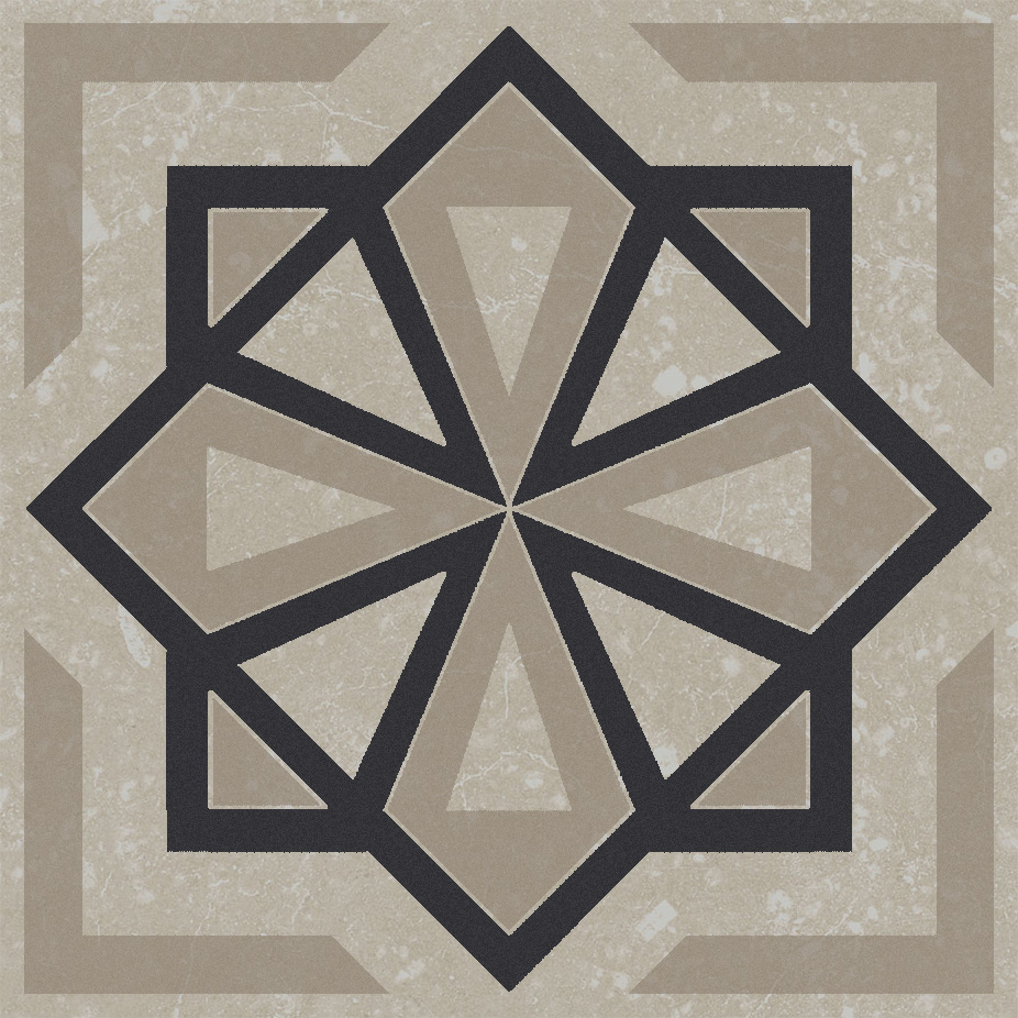 KMD3STA050GN Декор Касабланка Серый светлый матовый 9.8x9.8x0.7 - фото 3