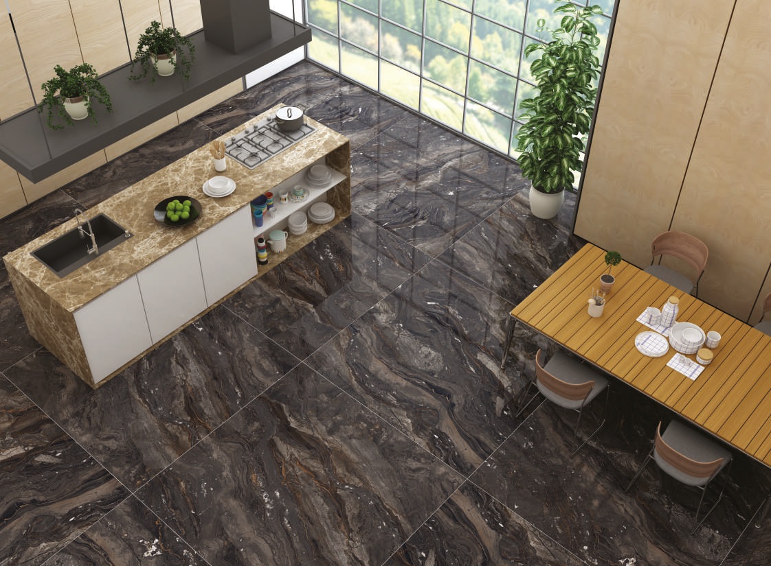 На пол High Glossy Estrella Blue 120х60 - фото 5