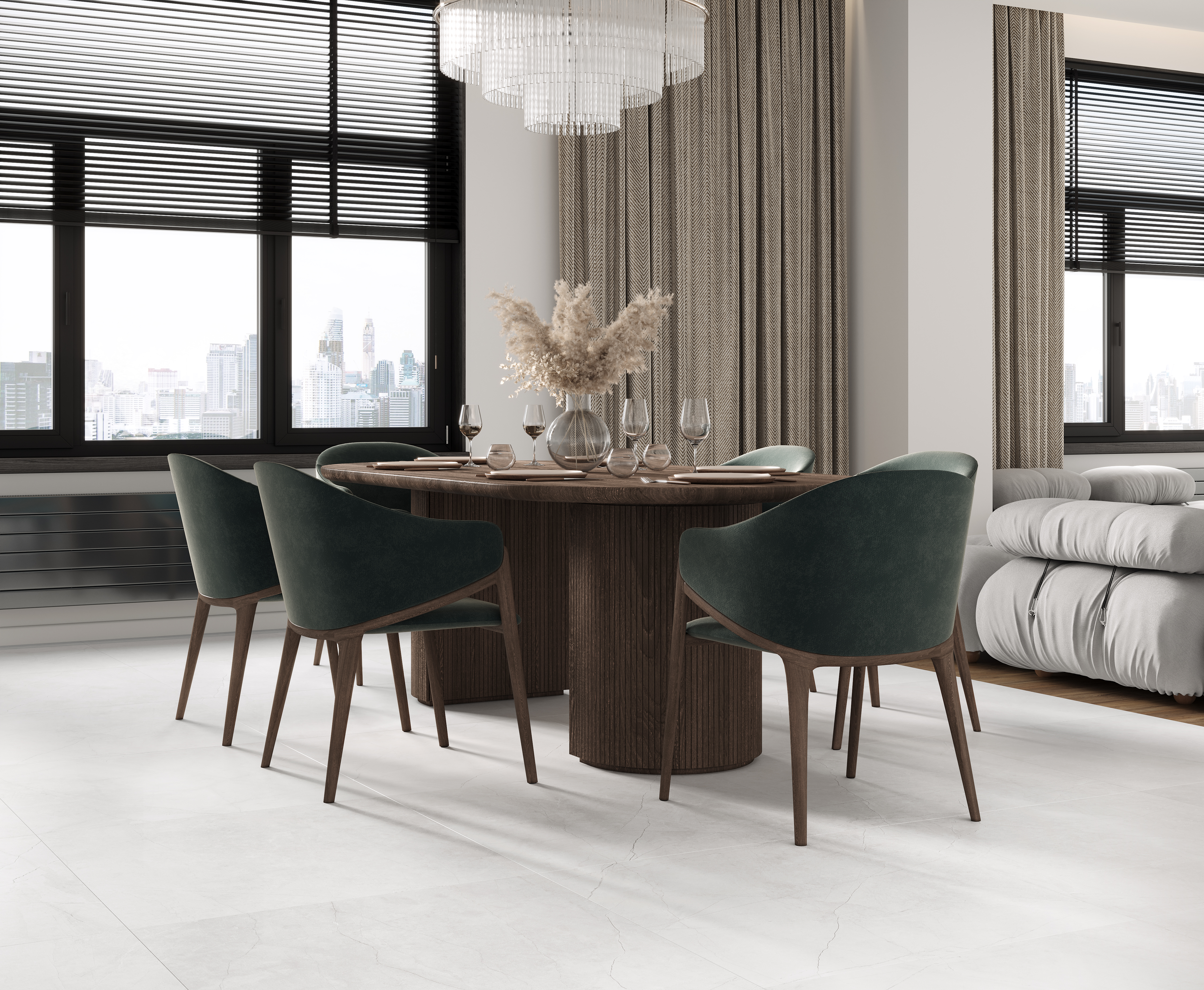 На пол Proxima Bianco Белый 80x80 - фото 2