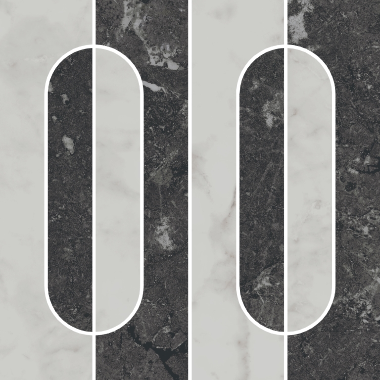 KMD2HID013GR Декор Тубкаль Наборный матовый обрезной 30x30x0.9 - фото 6