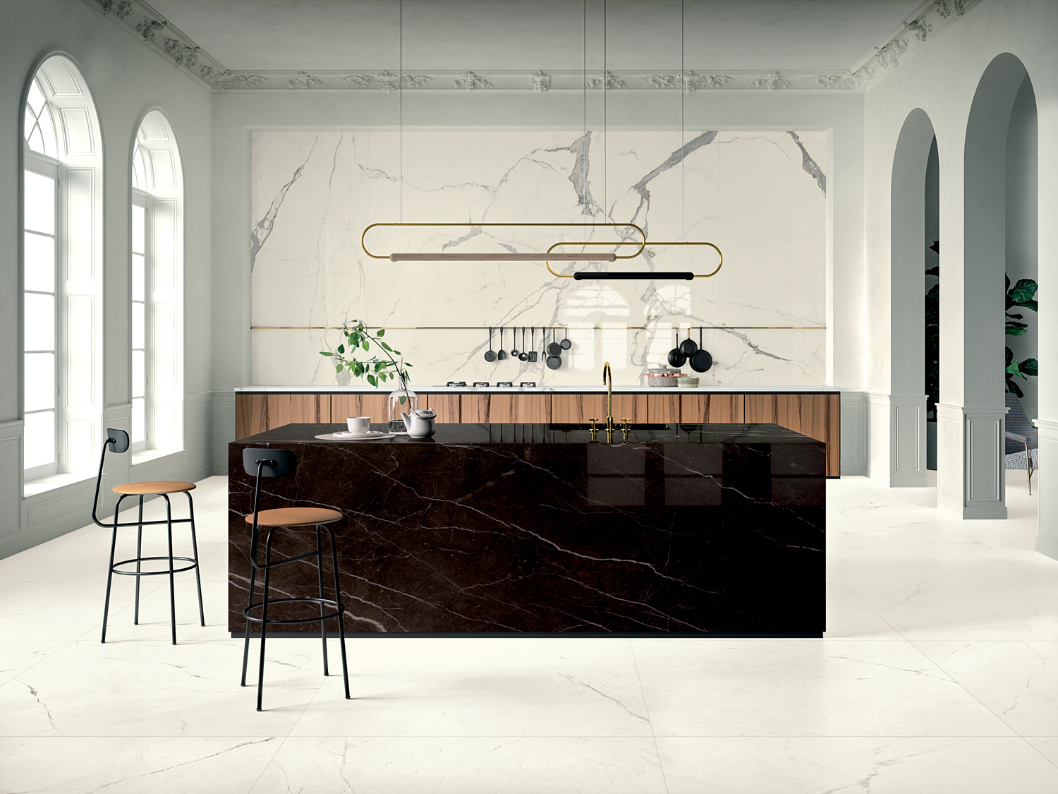 На пол Vanity Dark Brown Touch 6.5 mm 120x278 - фото 3