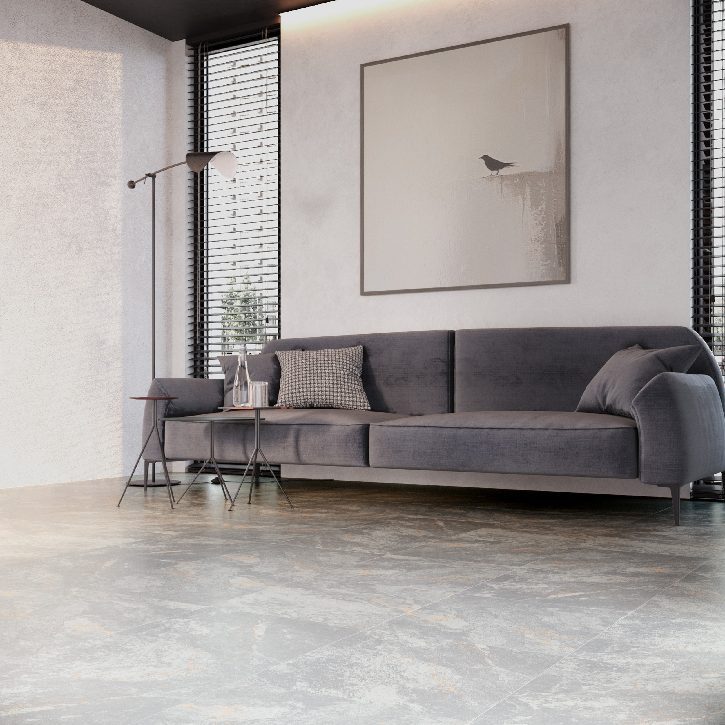 На пол Nepal GP Grey 41.2x41.2 - фото 7