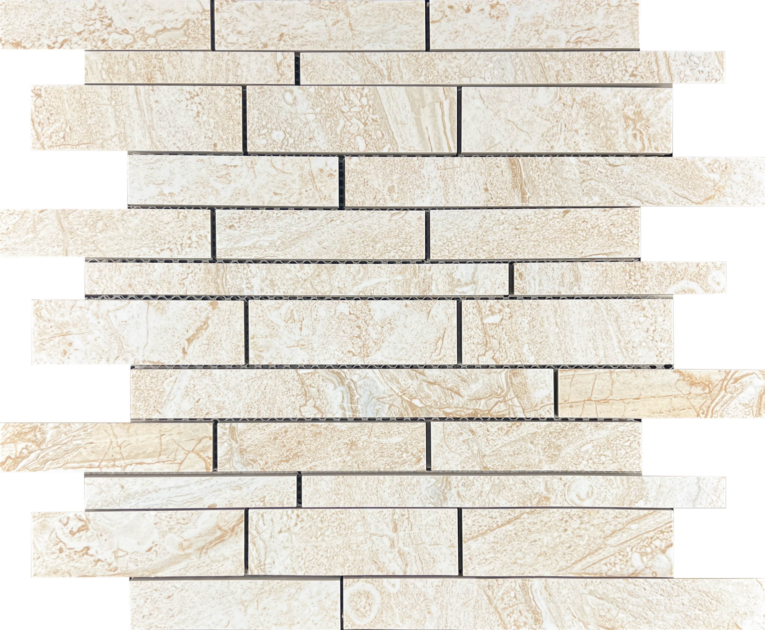 Декор Mosaic Mosaic Beige Brick Bone Mix - фото 3