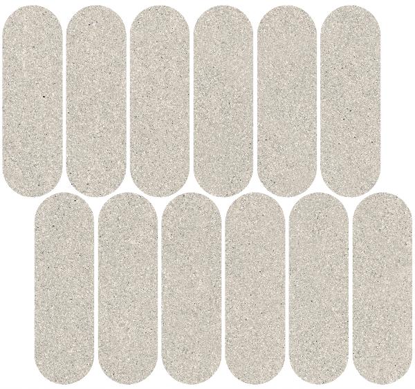 ID143 Декор Джиминьяно Наборный Серый Светлый Матовый Натуральный 30x32 - фото 2