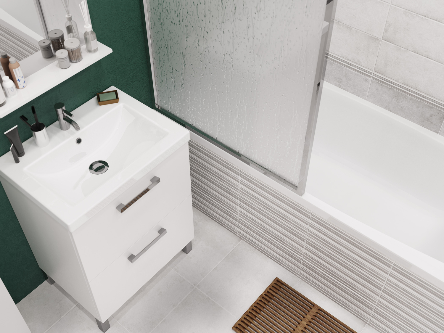 NVG401D На стену Navi Темно-серая 20x44 - фото 22