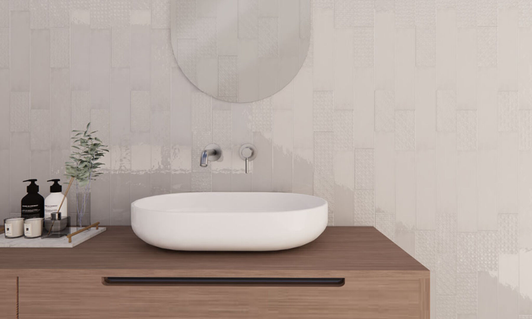 На стену Rain Bordeaux 22.3x22.3 - фото 10