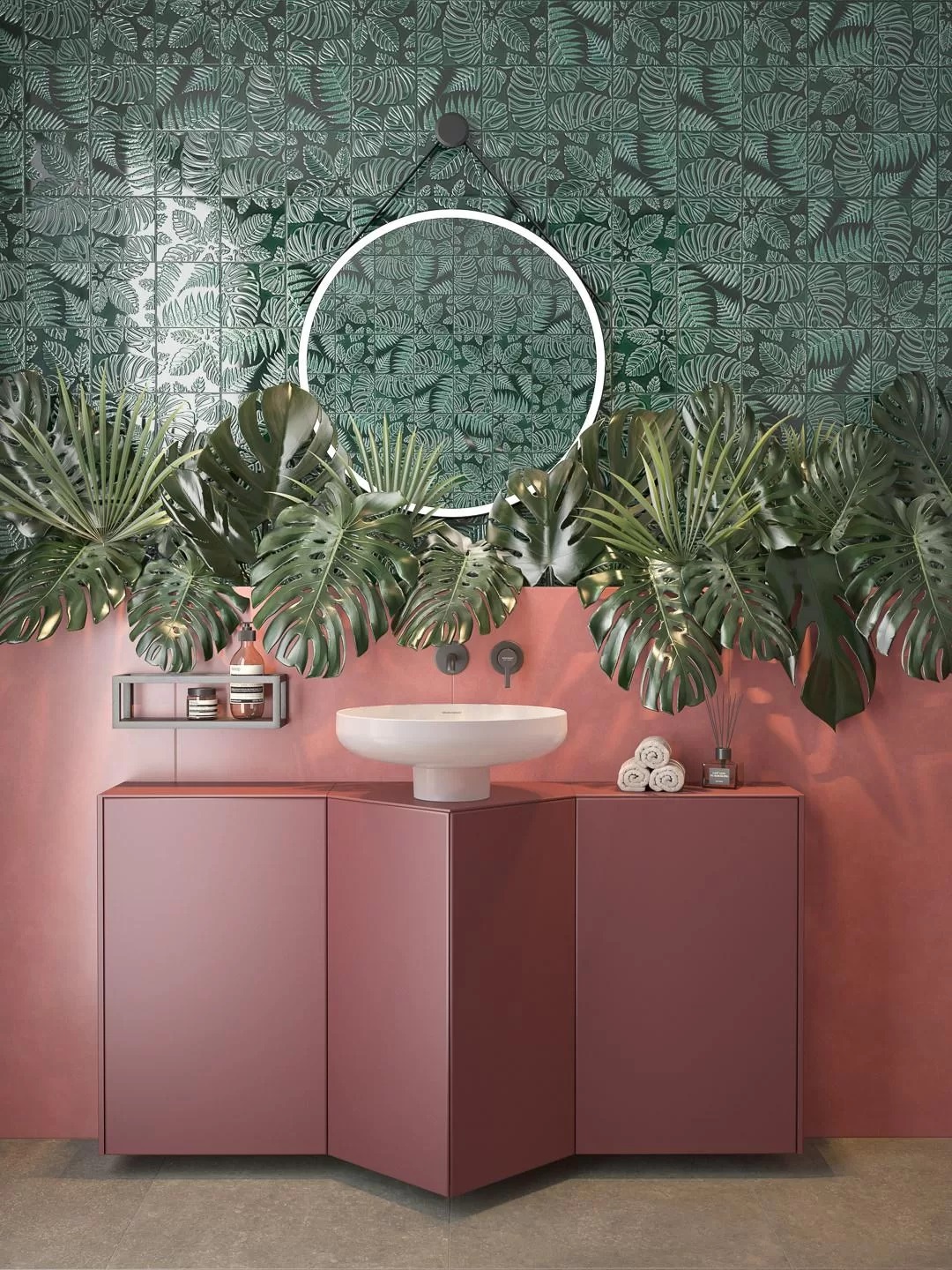 17070 На стену Сантана Зеленая Темная Глянцевая - фото 9