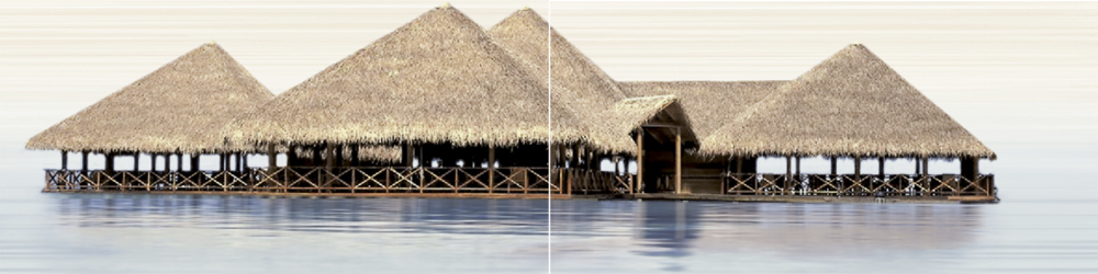 PWU09DLM1 Панно Del mare Домики (компл. из 2х пл.)