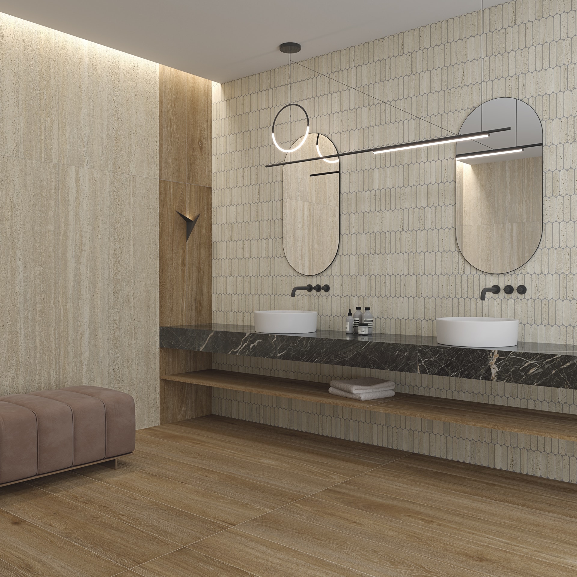 40QM На пол Oslo Mosaico Toyen 27x31 - фото 5