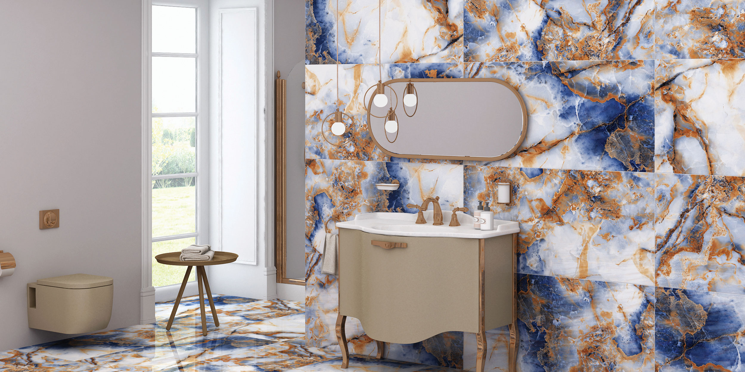 На пол High Gloss Amazonite 60x120 - фото 22