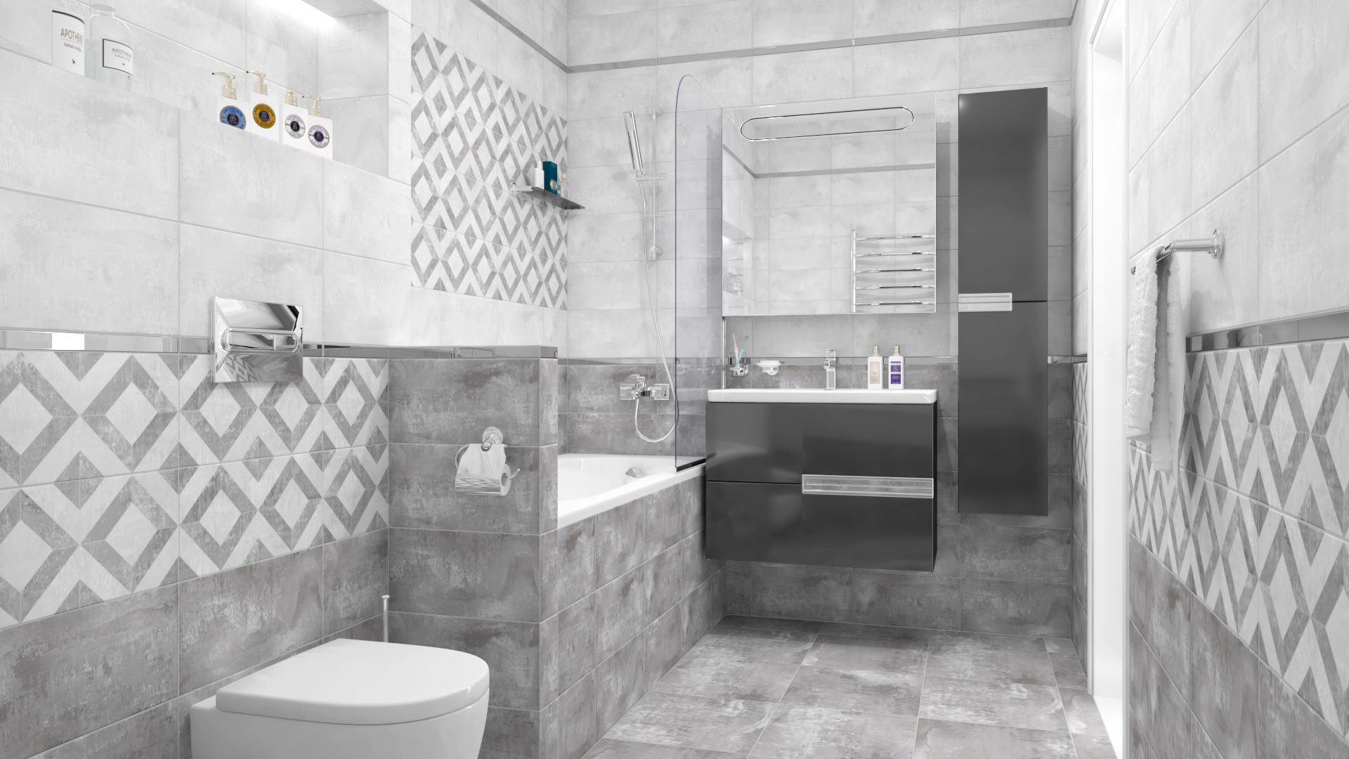 08-01-06-1338 На стену Troffi Серая - фото 2