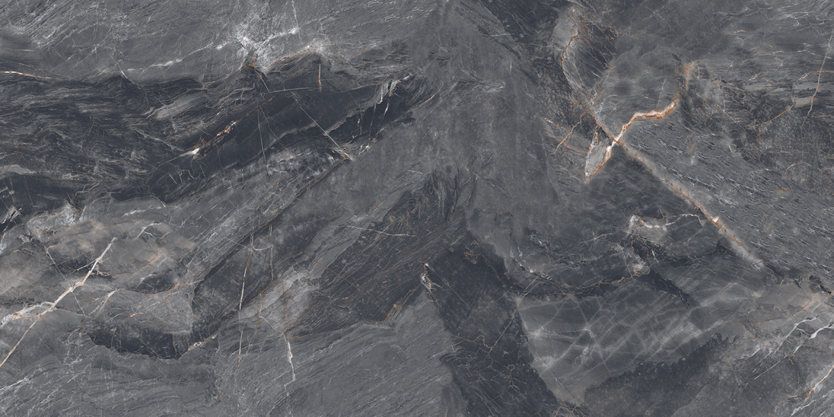 На пол Jerico Nero Чёрный матовый карвинг 60х120 - фото 3