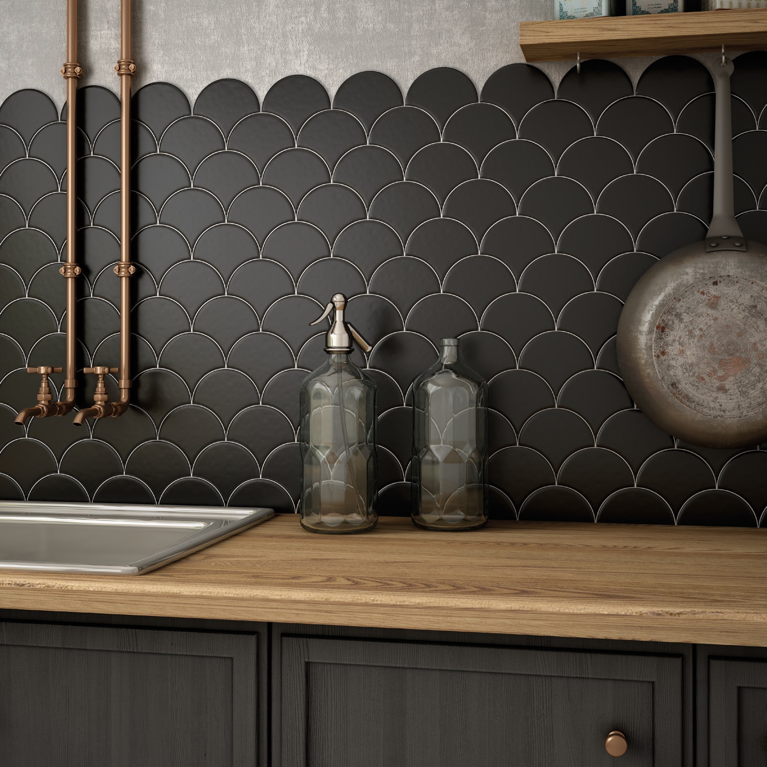 21911 На стену Scale Hexagon White 10.7x12.4 - фото 9