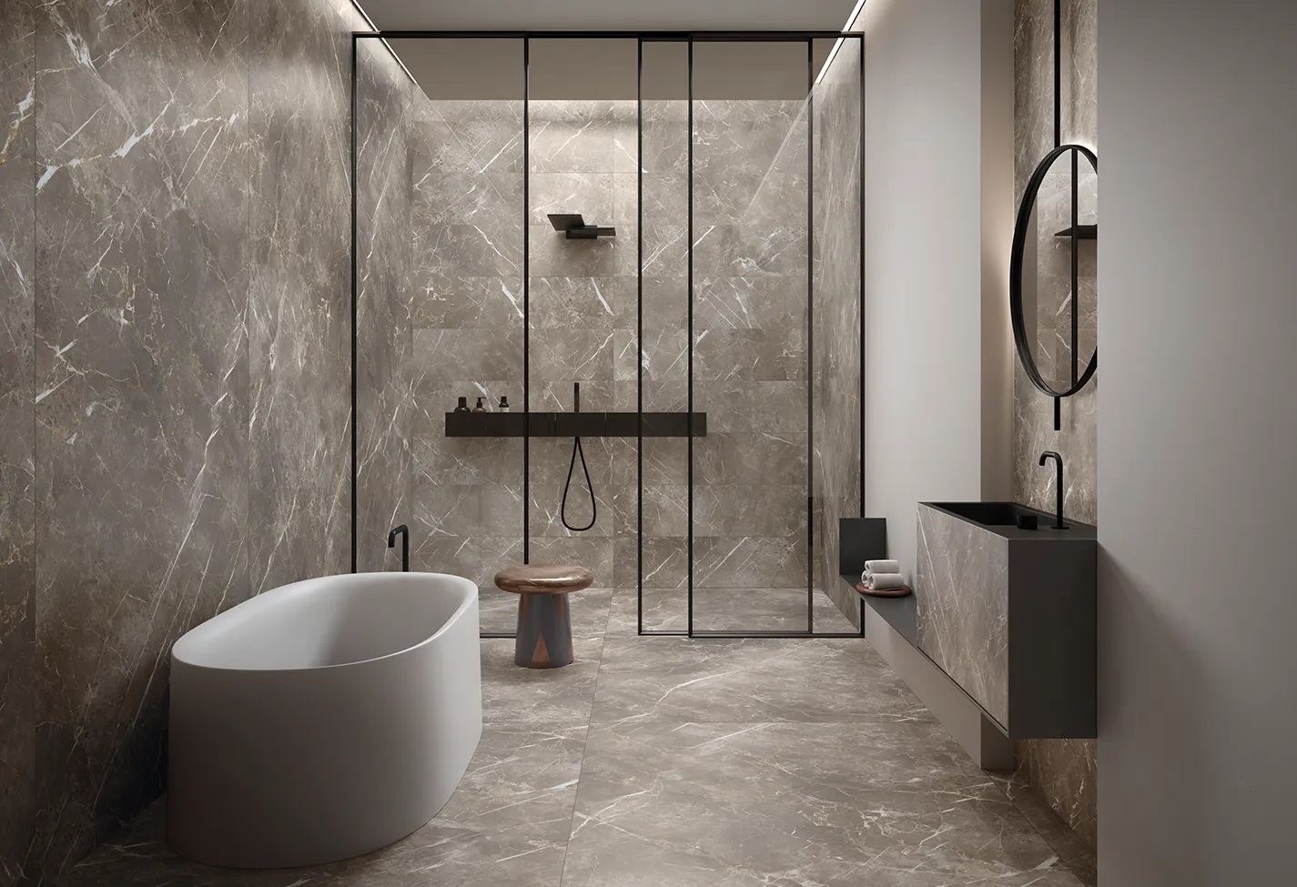 A2O2 На пол Elements Lux Silver Grey Nat Rt 60x60 - фото 8