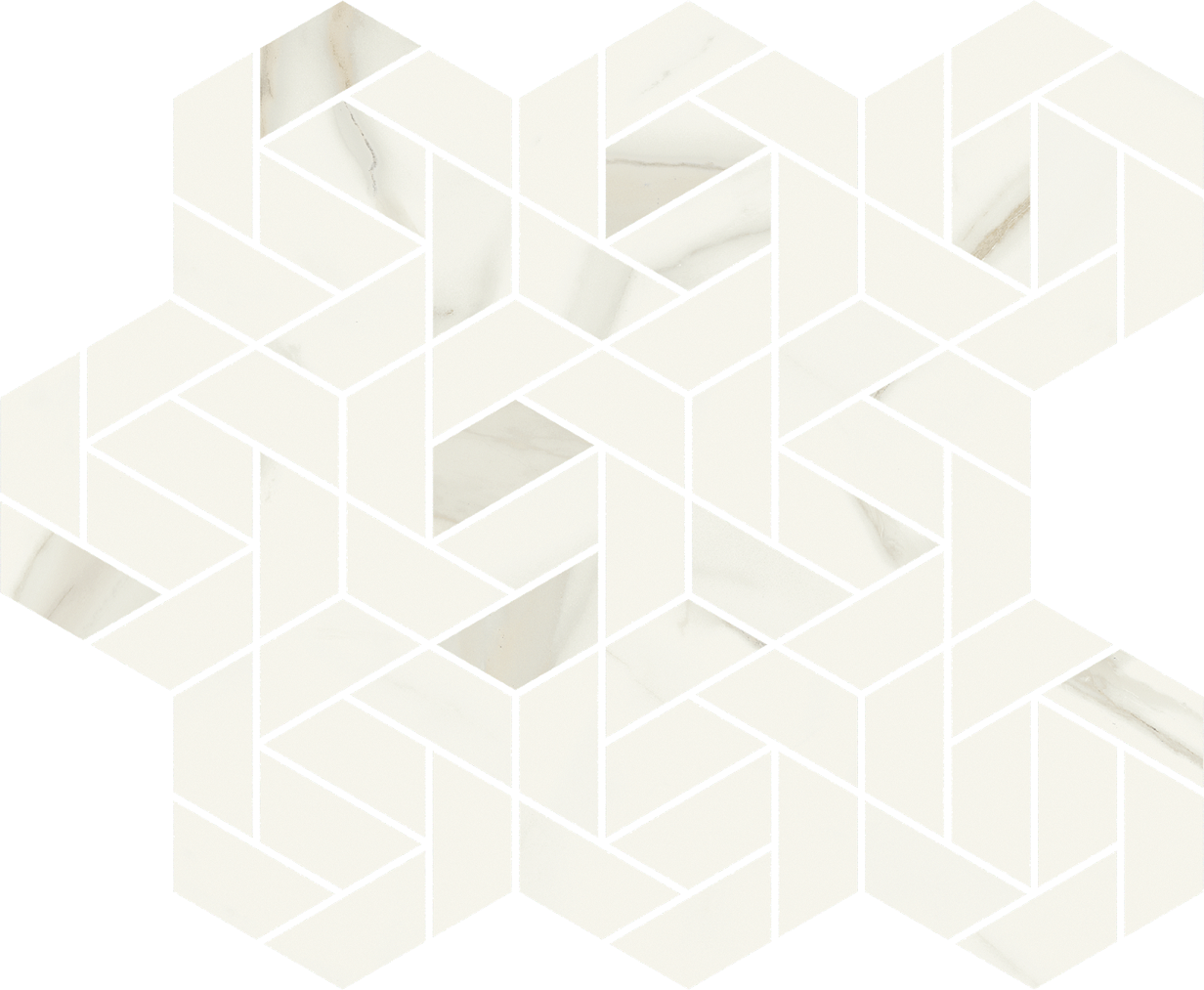 620110000152 Декор Metropolis Calacatta Gold Mosaico Icon Натуральная