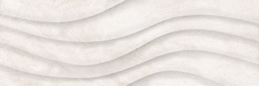 TWU12RLT18R  На стену Demi Белая рельефная волны