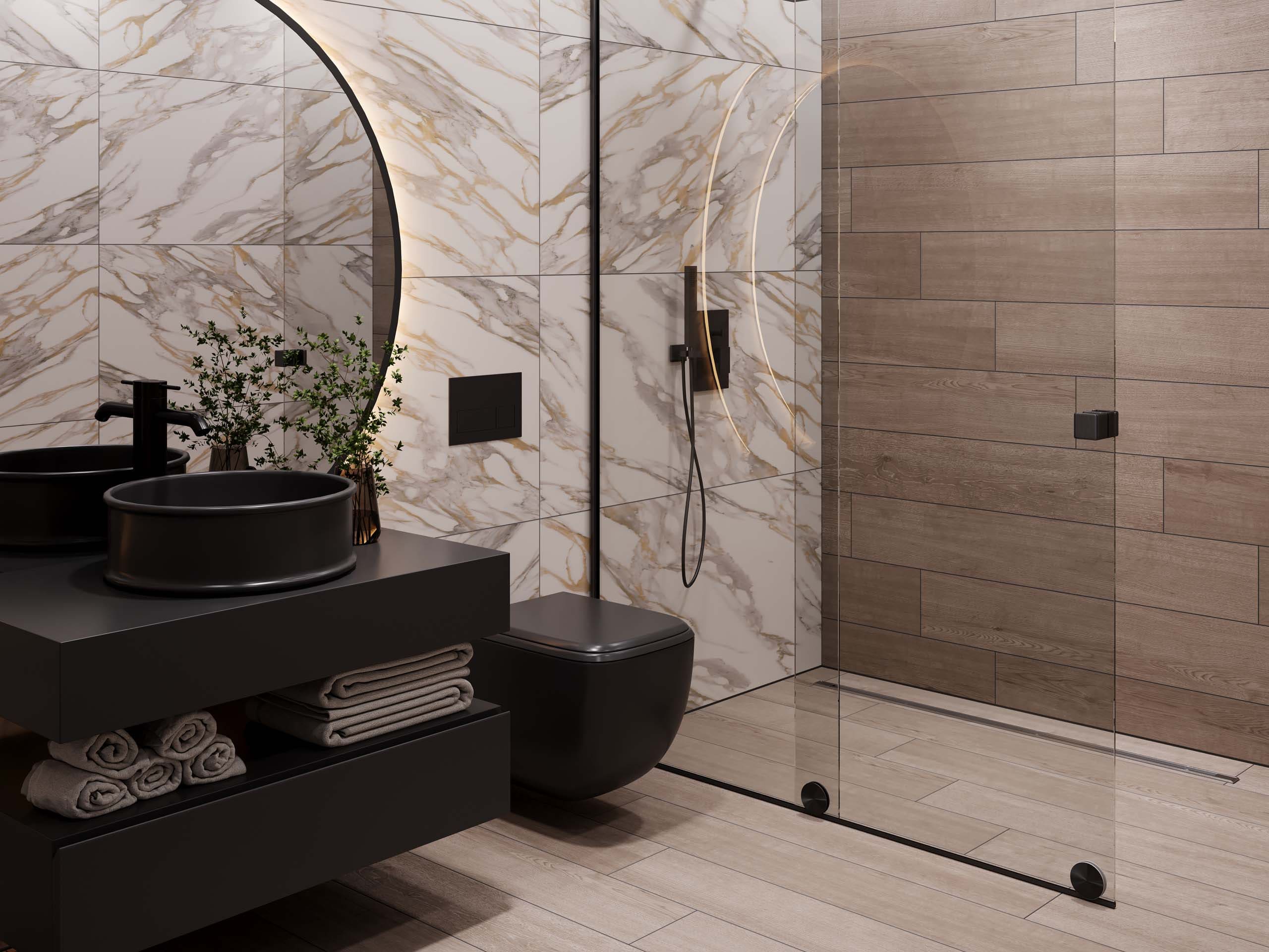 Mosaic/CW02_NR/25x28,5/Hexagon Декор Classic Wood CW02 Dark Grey Hexagon Неполированный 28.5x25 - фото 6