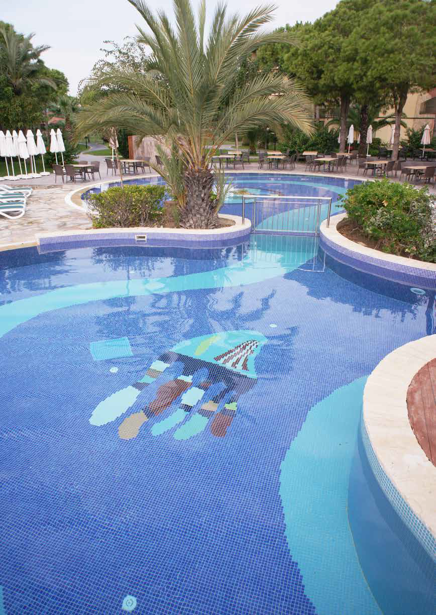 80056 На пол Porcelain Mosaic Yellow 5x5 30x30 - фото 8