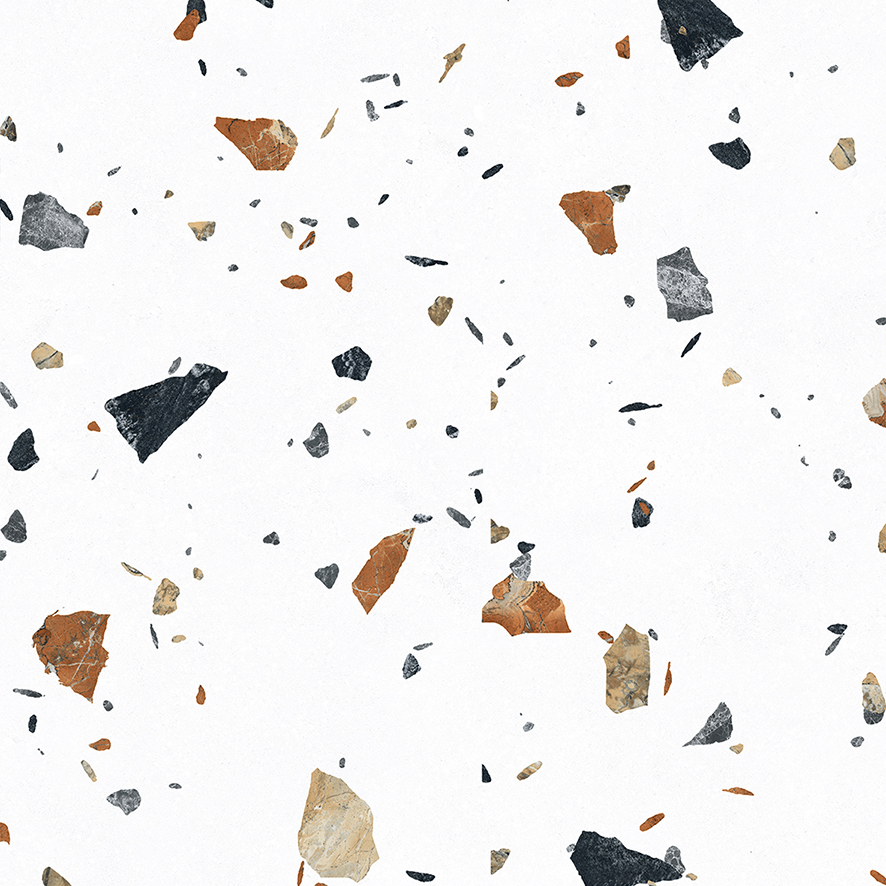 На пол Terazzo Bianco Цветной матовый карвинг 60х60 - фото 4