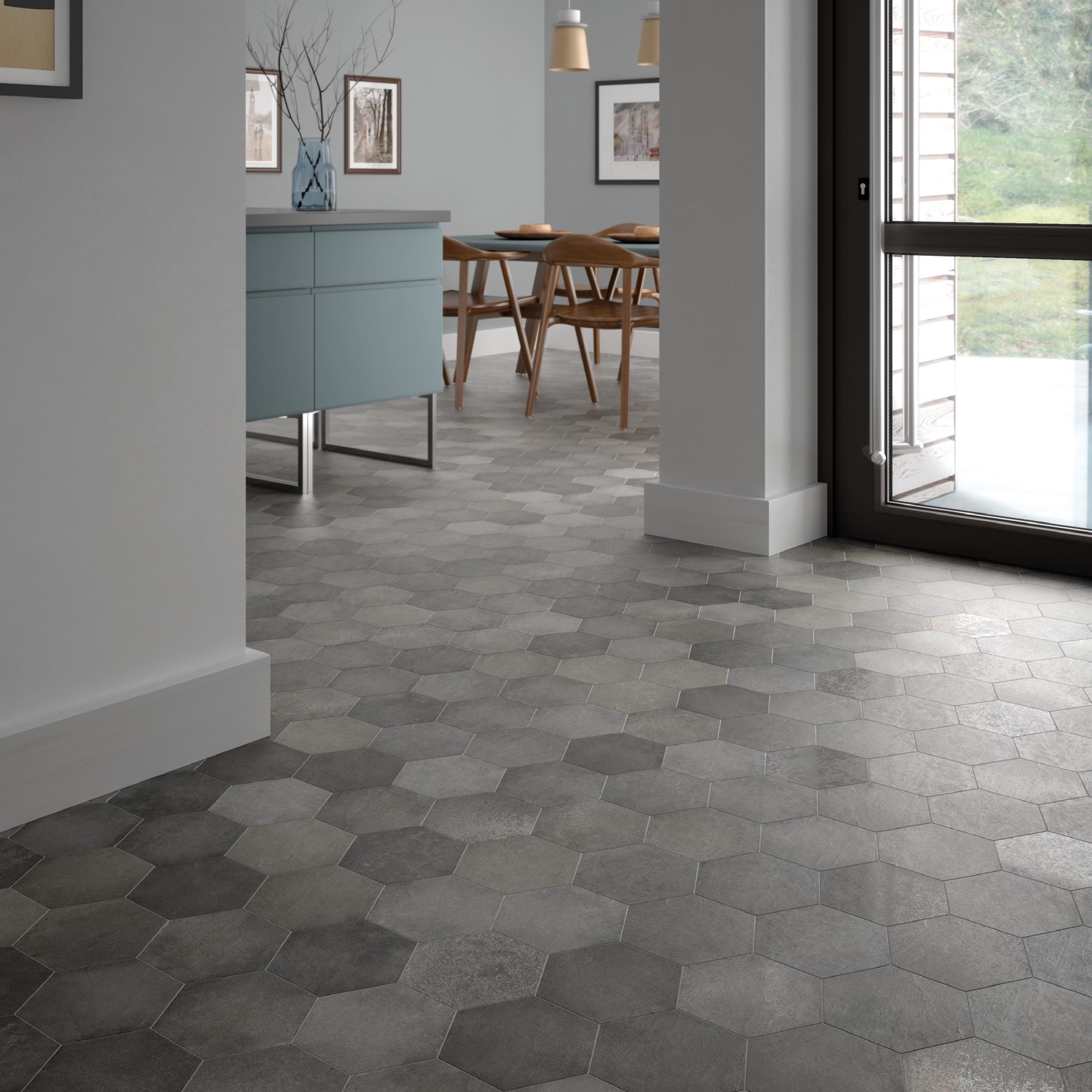 24951 На пол Heritage Indigo 17.5x20 - фото 7