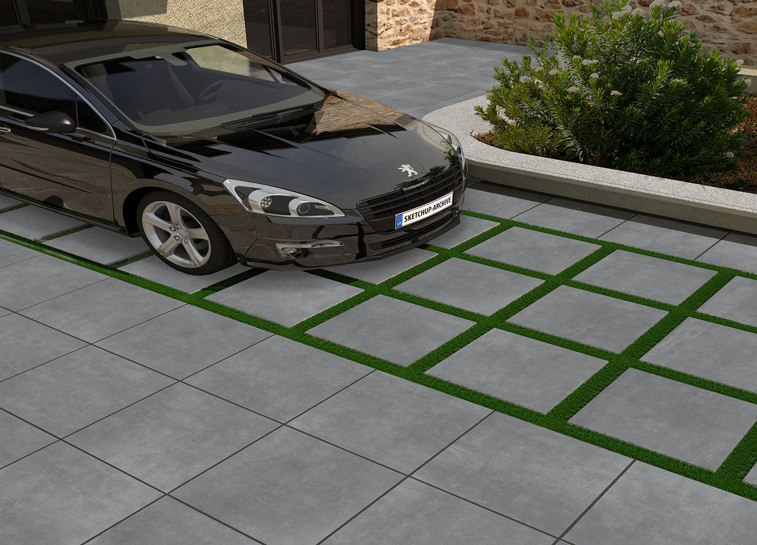 69466 На пол Moon Black 20mm 60х60 - фото 5