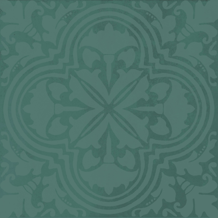 KMD3STA003BN Декор Фес Зелёный тёмный глянцевый 15x15x0.77 - фото 7