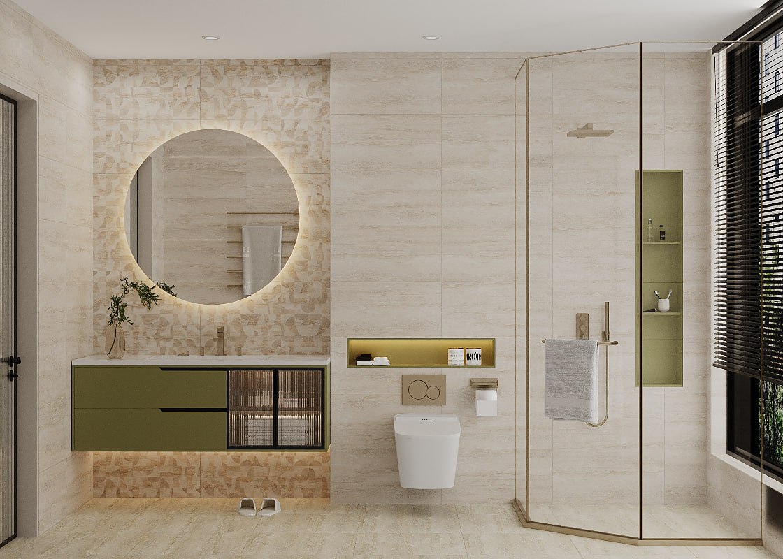 На пол Травертин GP кремовый 600x300 - фото 6