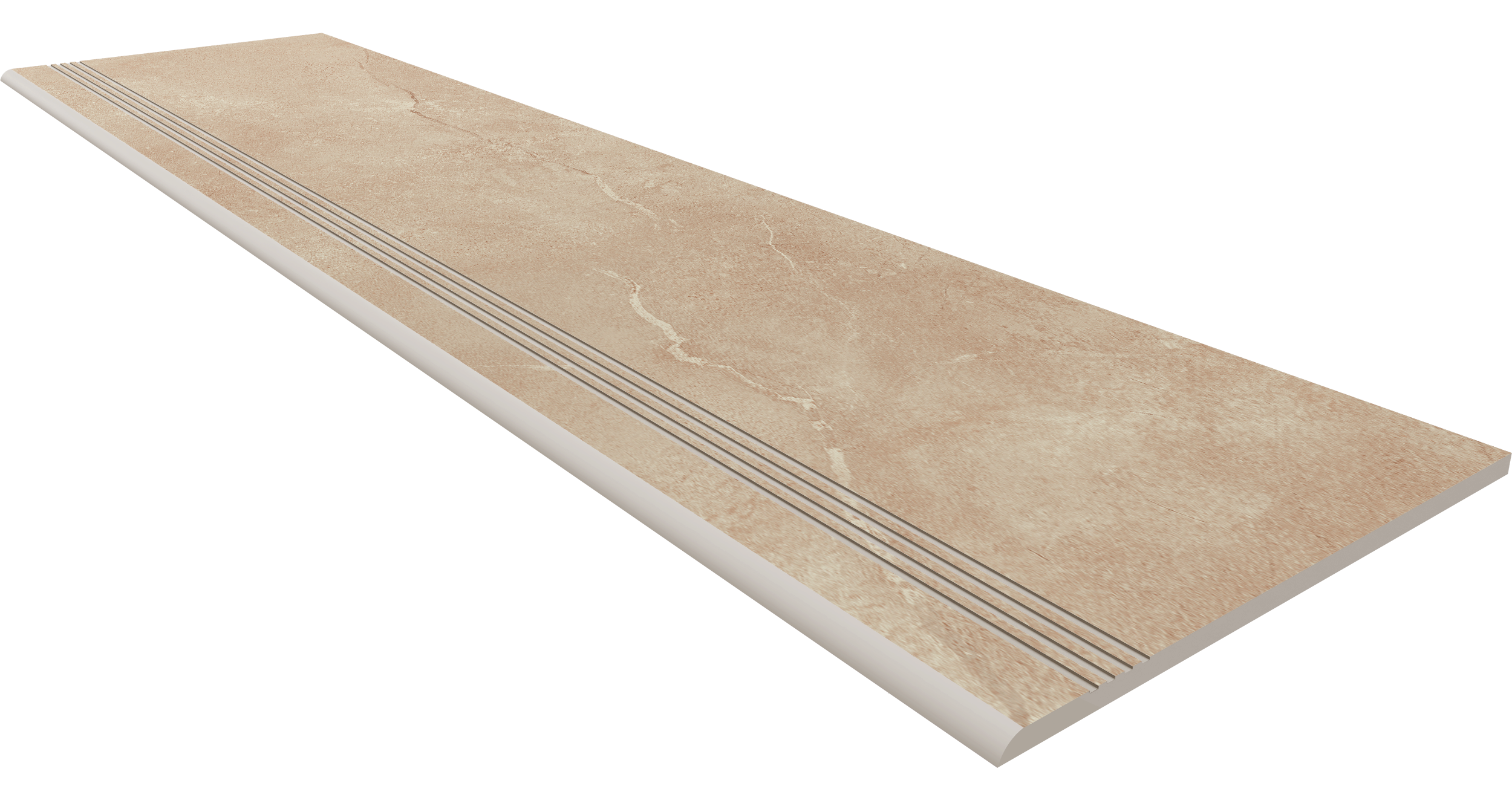 Steptrade/MM01_NS/30x120 Ступень Magmas MM01 Beige неполированный с насечками 30x120