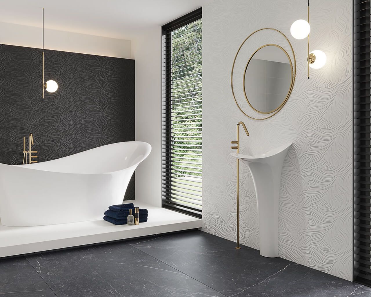 На стену Elegant Surface Bianco Struktura A Rekt 29.8x89.8 - фото 3