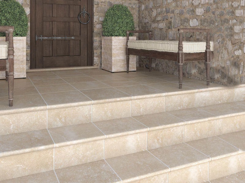 Ступень Stone Cartabon brown 33x33x4 - фото 4