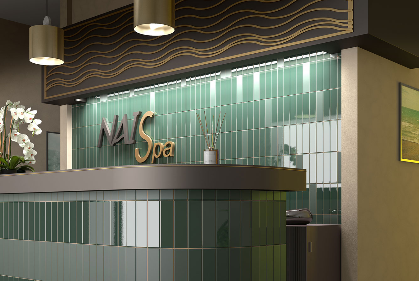 28440  На стену Costa Nova Laurel Green Glossy - фото 63