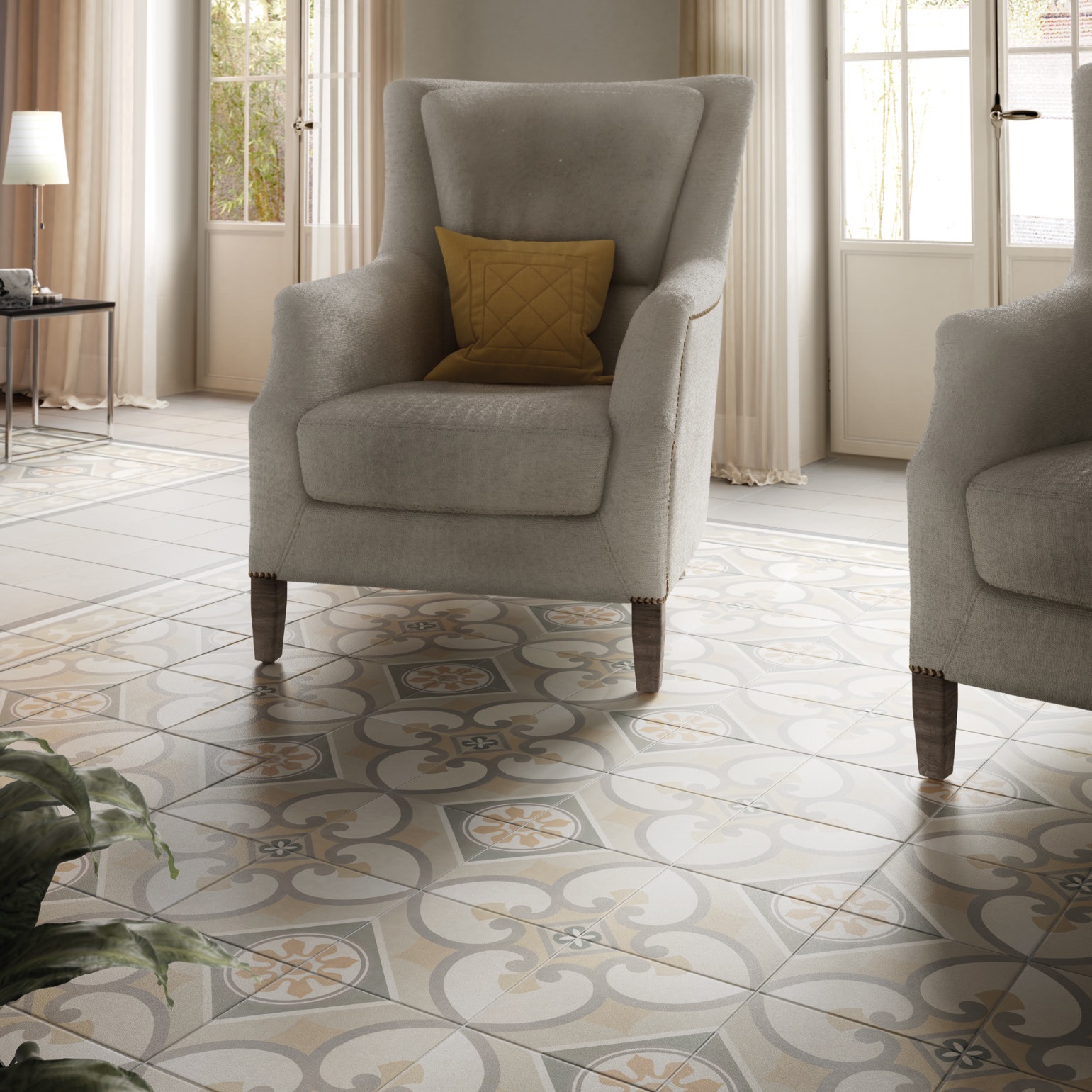 20872 На пол Caprice Taupe 20x20 - фото 5