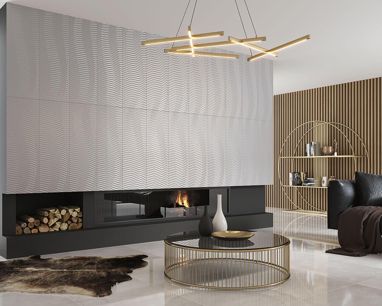 На стену Elegant Surface Bianco Struktura A Rekt 29.8x89.8 - фото 2