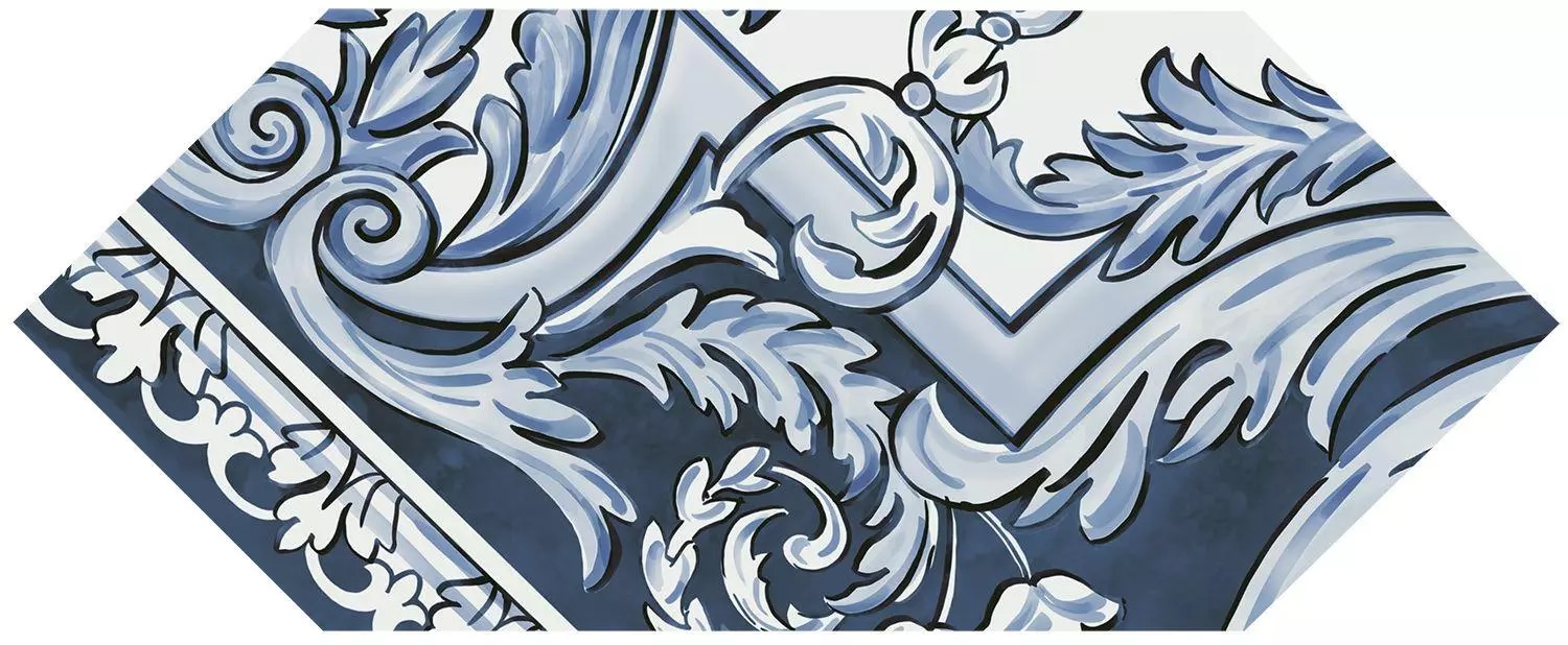 HGD/A515/35000 Декор Алмаш 4 Синий Глянцевый